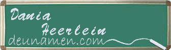 Dania Heerlein Visitenkarte
